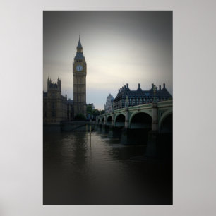 Pôster Londres - Big Ben - Tâmisa - Cartaz