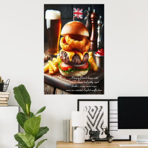 Poster Londres Chamando Burger 24x36
