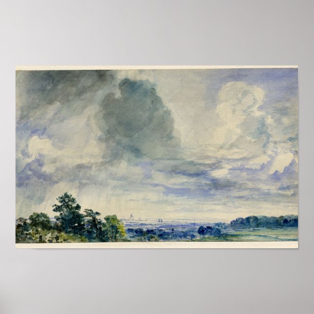 Poster Londres de Hampstead Heath (John Constable) (Frente)