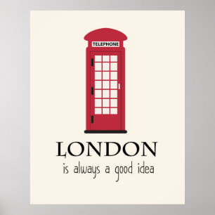 Pôster Londres é sempre uma boa ideia