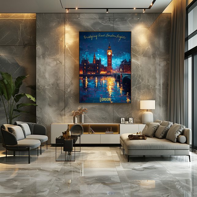 Poster Londres em Dusk - Bridging Time and Beauty (Criador carregado)