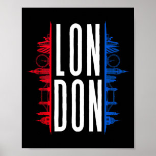 Poster Londres inglaterra reino unido souvenir sem mangas