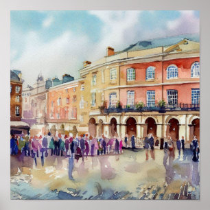 Poster Londres- Notting Hill (A), Watercolor