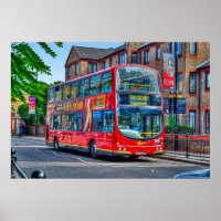 Londres para Lewisham Red Double-decker Bus UK