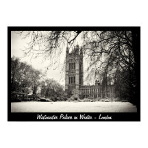 Londres - Westminster no Inverno Nº2 (Cartaz)