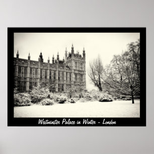 Pôster Londres - Westminster no inverno n.o 1 (Poster)