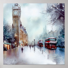 Poster Londres-Winter Wonderland (C)