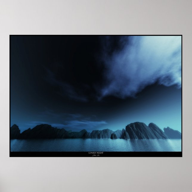 Pôster Lonely Night (Frente)