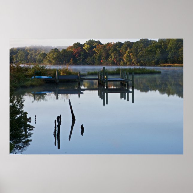 Pôster Lonely River Dock (Frente)