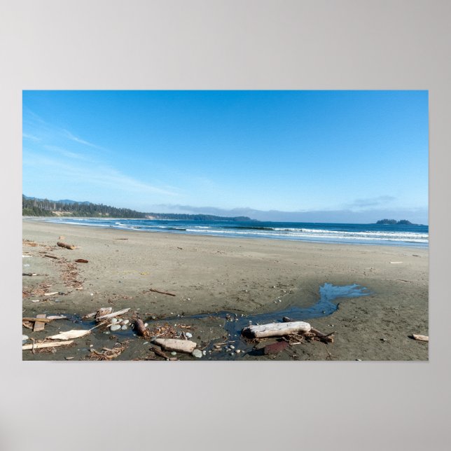 Poster Long Beach em Tofino - BC, Canadá (Frente)