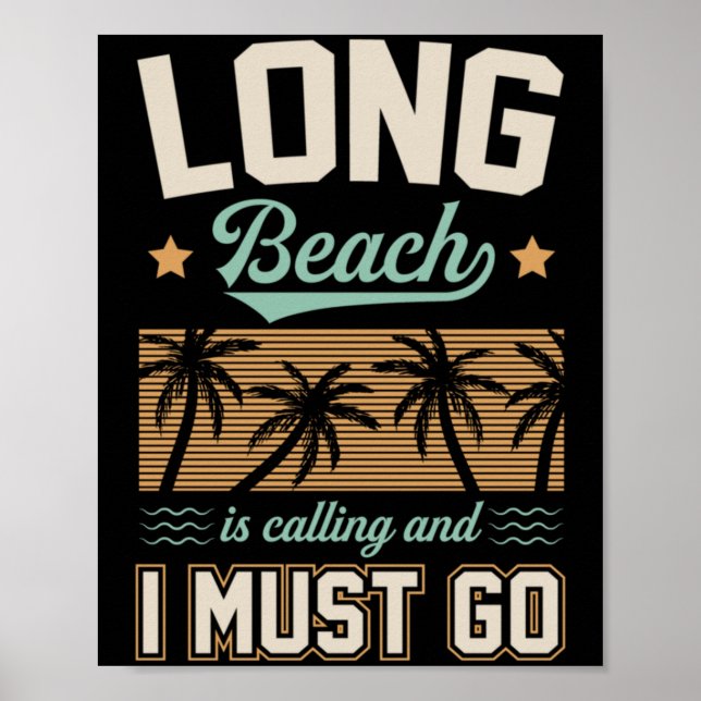 Poster Long Beach está Chamando e Eu Devo Ir Califórnia (Frente)