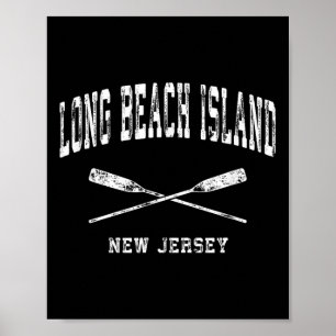 Poster Long Beach Island New Jersey Vintage NMaritime Cro
