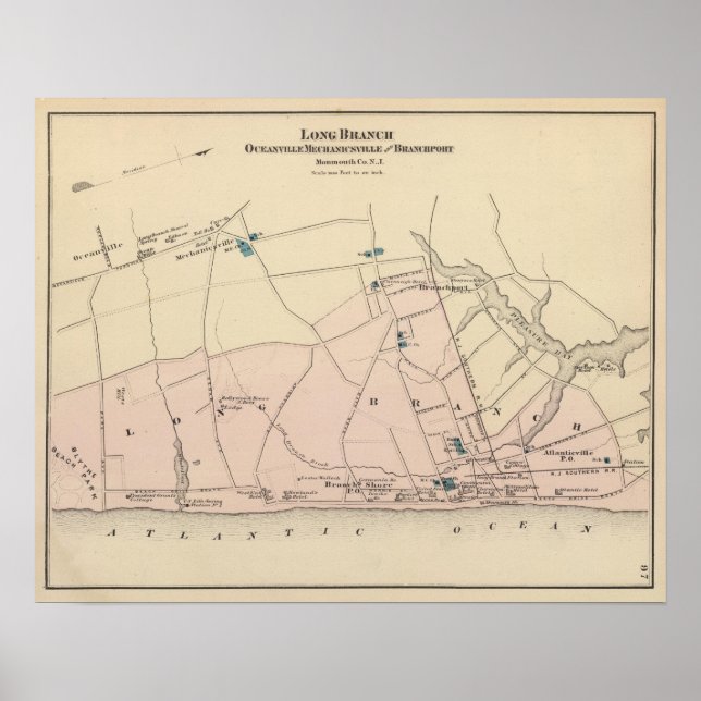 Pôster Long Branch, NJ (Frente)