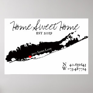 POSTER LONG ISLAND HOME SWEET HOME