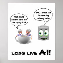 Poster Long Live AI (Inteligência Artificial)