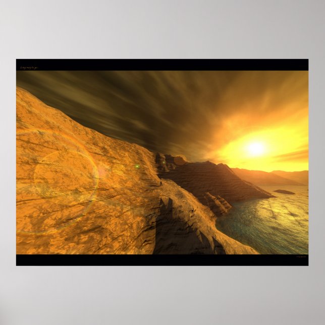 Pôster Long way to go... (Frente)