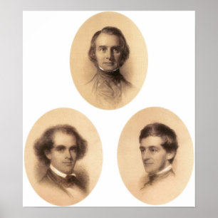 Pôster Longfellow, Hawthorne, Emerson