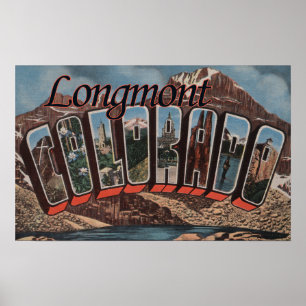 Pôster Longmont, Colorado - grandes cenas da letra