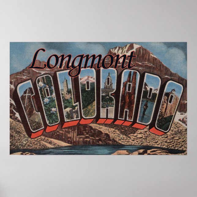 Pôster Longmont, Colorado - Grandes Cenas de Letra (Frente)