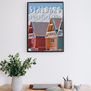 Poster Longyearbyen, où la nature representa droits