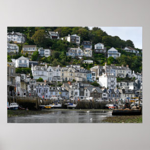 Poster Looe Cidade Portuária de Cornwall à Beira-Mar