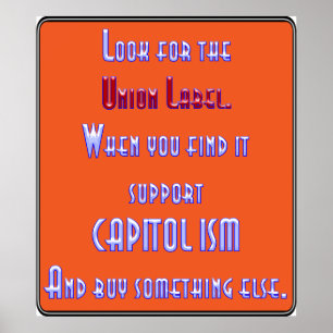 Pôster Look For The Union Label