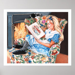 Pôster LookingGlass Alice: A leitura inflama a imaginaç