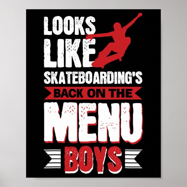 Poster Looks Like Skateboarding's Ck On The Menu Boys  (Frente)