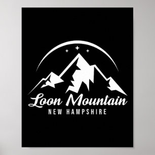 Poster Loon Mountain New Hampshire Resort de Esqui Esqui 