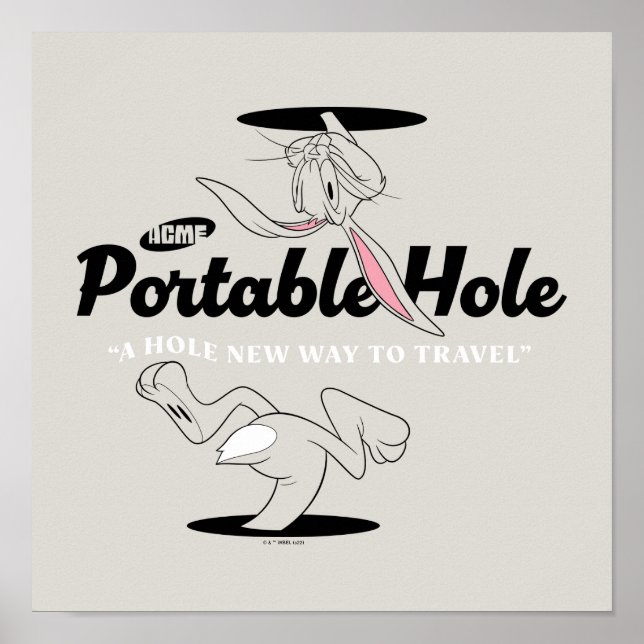 Poster LOONEY TUNES™ | BUGS BUNNY™ ACME Portable Hole (Frente)