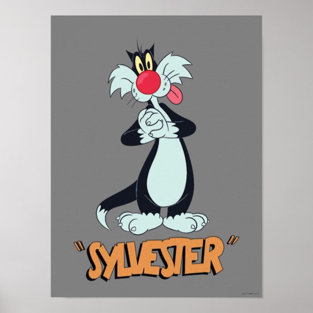 Poster LOONEY TUNES™ Risadas Retrô | SYLVESTER™ (Frente)