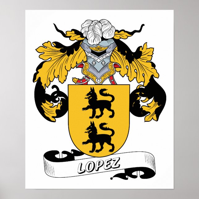Pôster Lopez Family Crest (Frente)