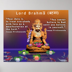 Pôster Lord Brahmā (ब् र ह् मा) - Criador 