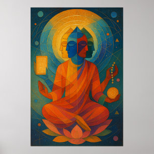 Poster Lord Brahma - Criador do Trabalho de arte Universo