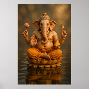 Poster Lord Ganesha   Remoção de óculos e Bestower