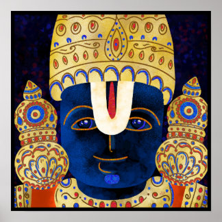 Poster Lord Vishnu Tirupati Perumal - Pintura de Deus Hin