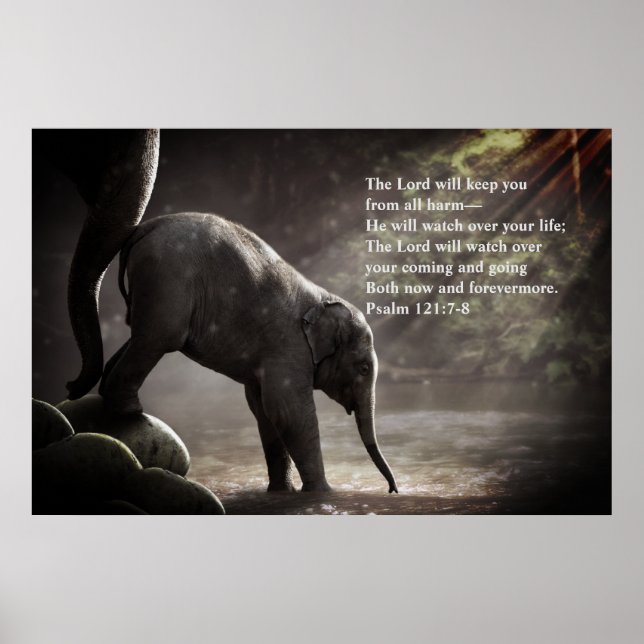 Poster "Lord Will Watch Over" Salm 121:7-8 (Frente)
