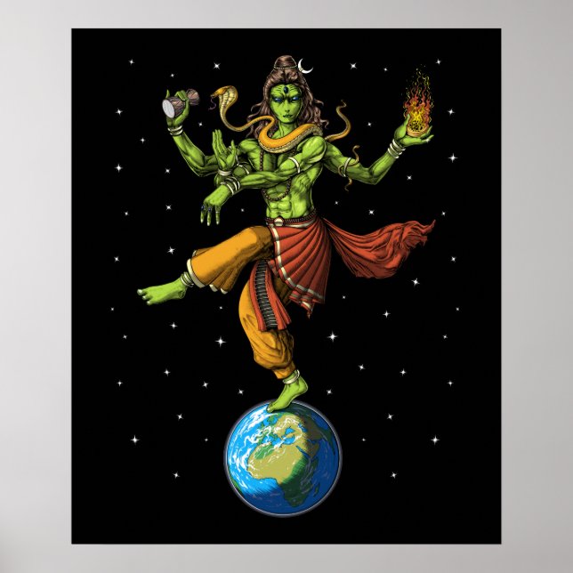 Poster Lorde Shiva Alienígena (Frente)