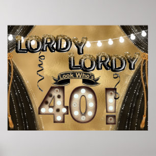 Poster Lordy Olhem quem tem 40 balões de aniversário