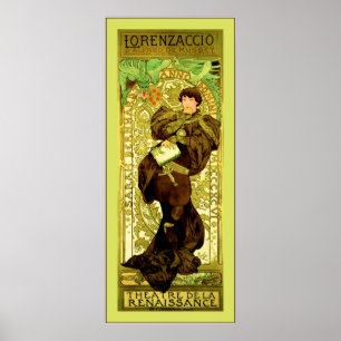 Pôster Lorenzaccio ~ Alphonse Mucha