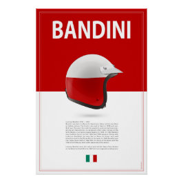 Pôster Lorenzo Bandini Helmet