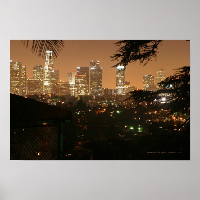 Pôster Los Angeles à noite (Frente)