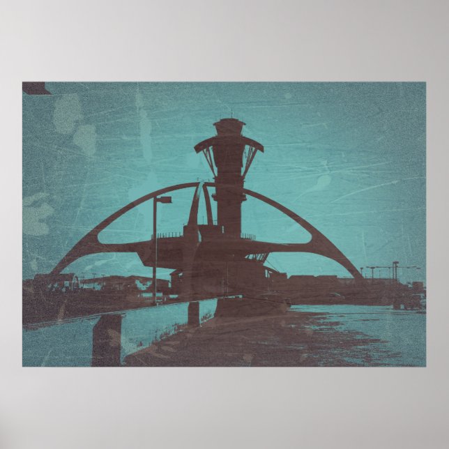 Pôster Los Angeles Airport LAX (Frente)