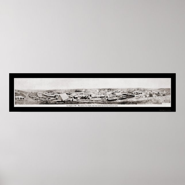 Poster Los Angeles, CA Foto 1869 (Frente)