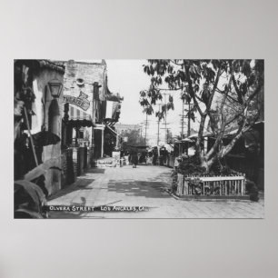 Pôster Los Angeles, CA View of Olvera Street