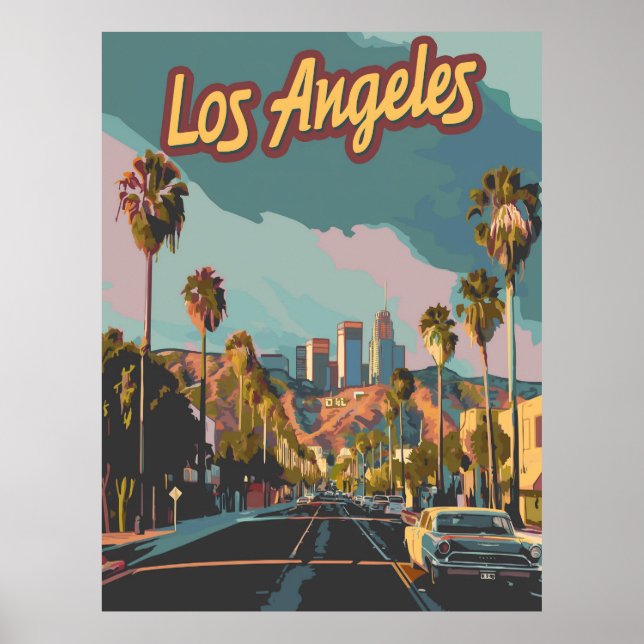 Poster Los Angeles California (Frente)