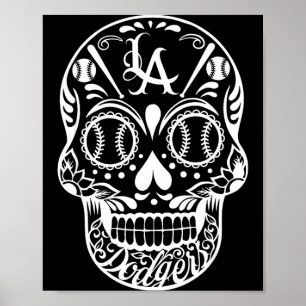 Poster Los angeles crânio de açúcar dia dos mortos cinco