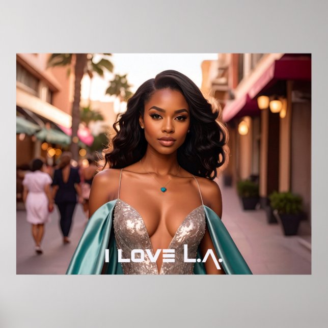 POSTER LOS ANGELES - EU AMO L.A. (Frente)