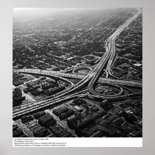 Pôster Los Angeles Freeways do Air, 1966 (Frente)