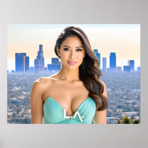POSTER LOS ANGELES - LA - AMOR DOS EUA